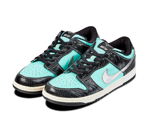 Men's Dunk Low Black Teal Shoes 0261 Men's Dunk Low Black Teal Shoes 0261
